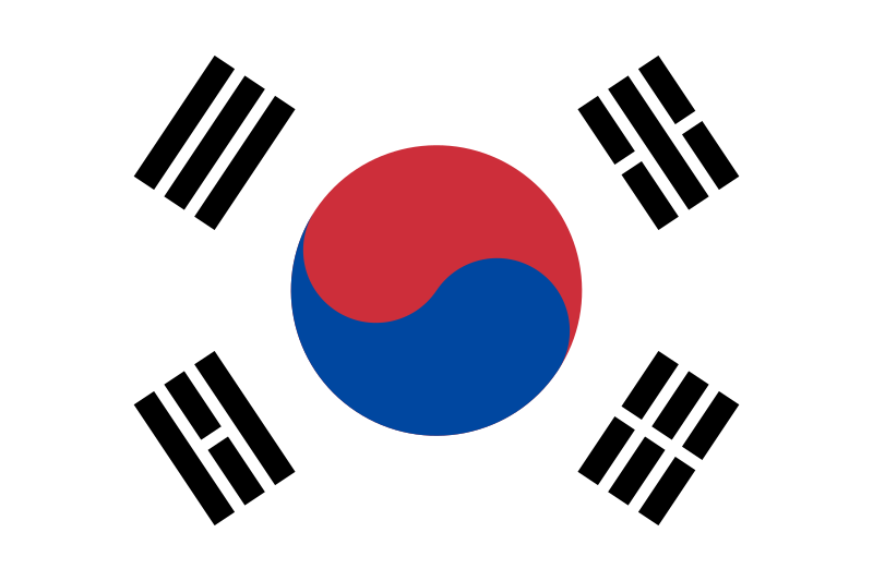 Image of the Flag of the Republic of Korea