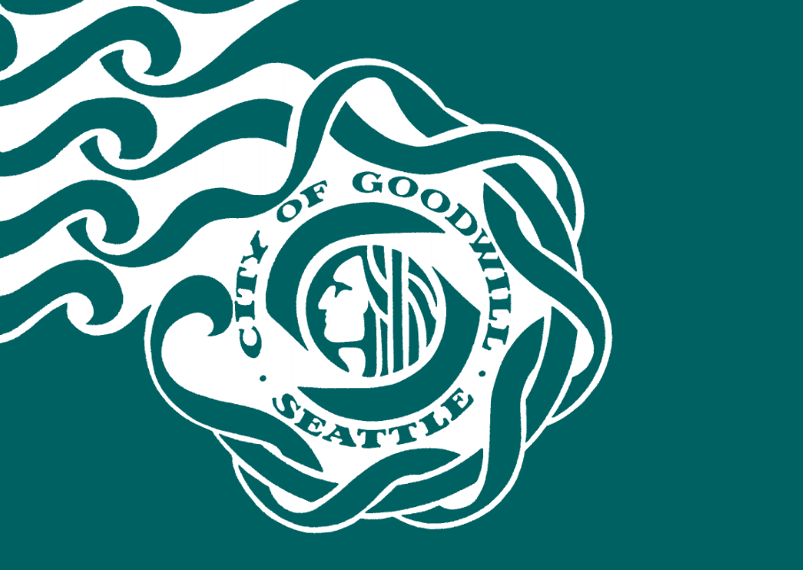 Image of the Flag of the City of Seattle, WA