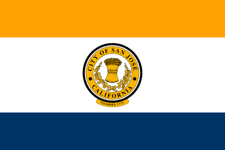 Image of the Flag of the City of San Jose, California