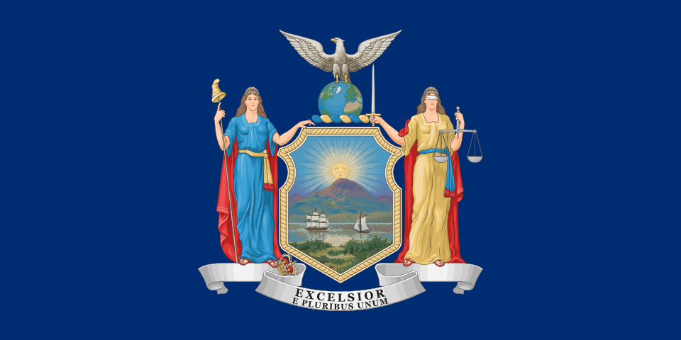 Image of the flag of the State of New York